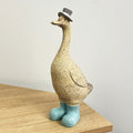 28.5cm Rustic Duck in Wellies Ornament - Resin