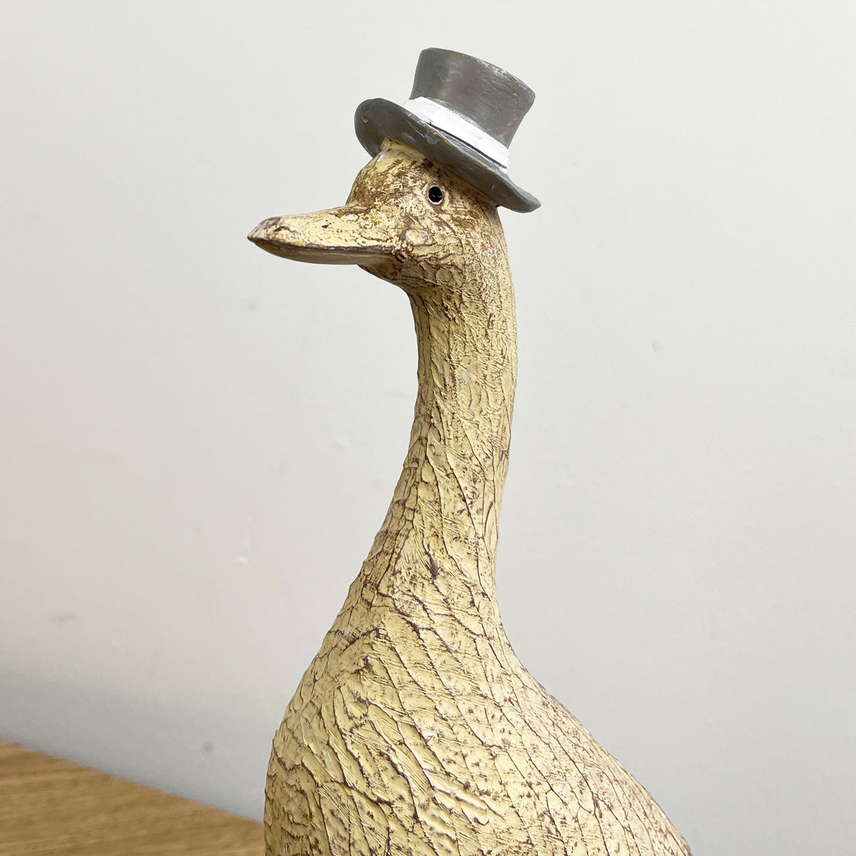 28.5cm Rustic Duck in Wellies Ornament - Resin