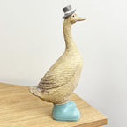 28.5cm Rustic Duck in Wellies Ornament - Resin