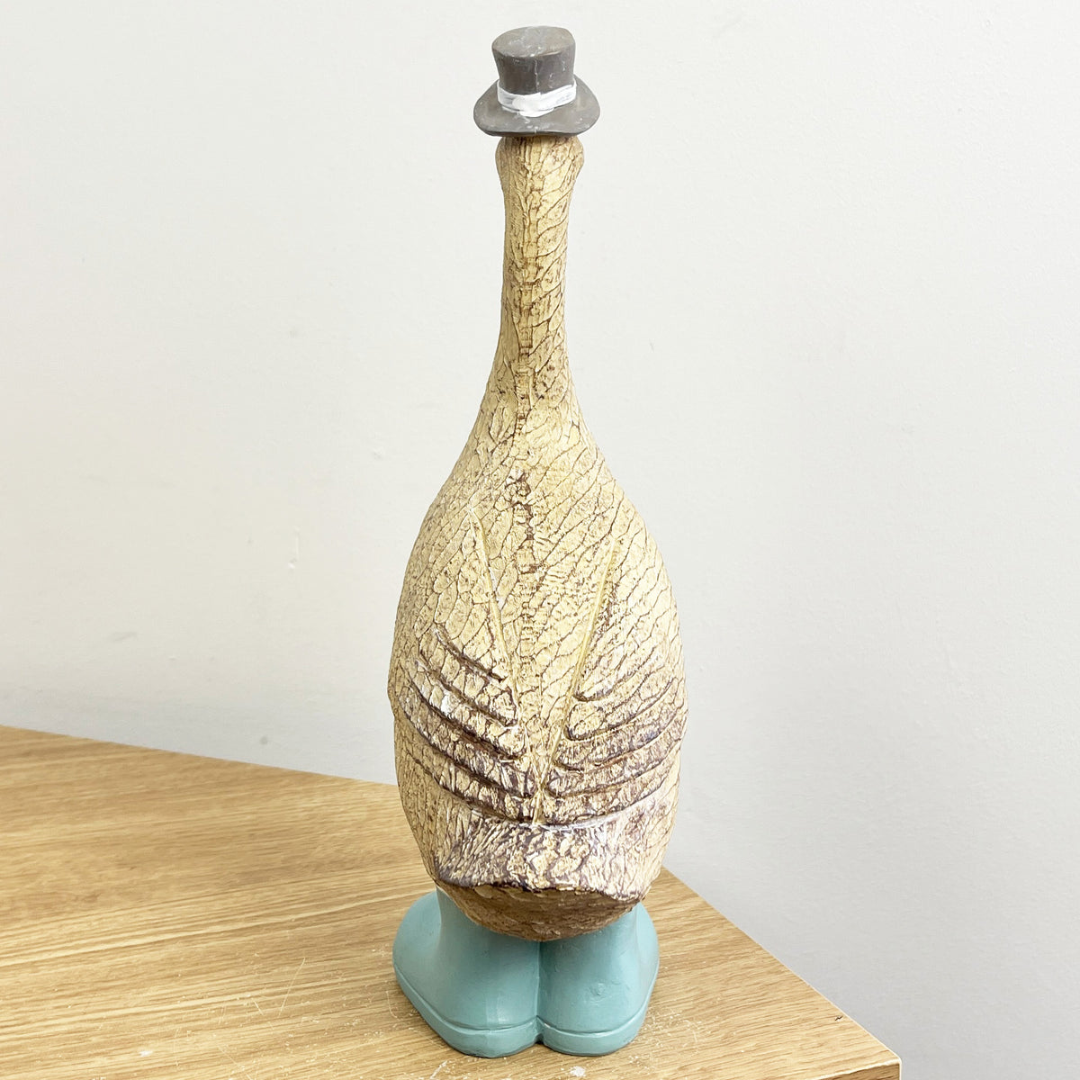 28.5cm Rustic Duck in Wellies Ornament - Resin