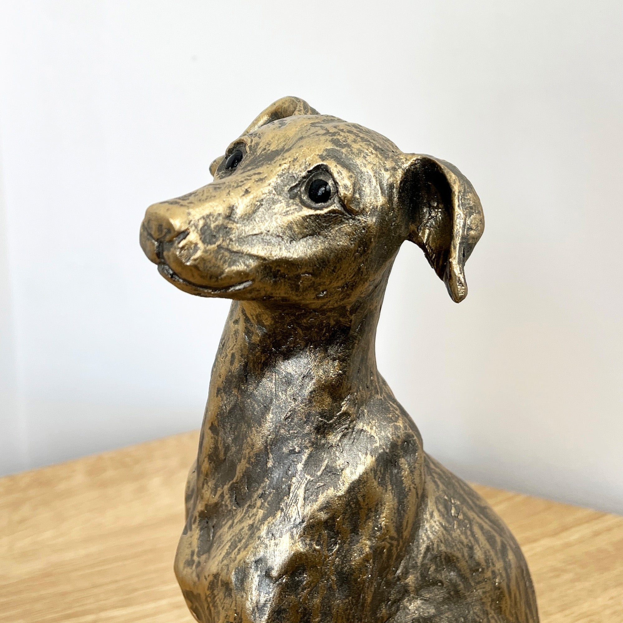 28cm Large Bronze Dog Ornament - Resin
