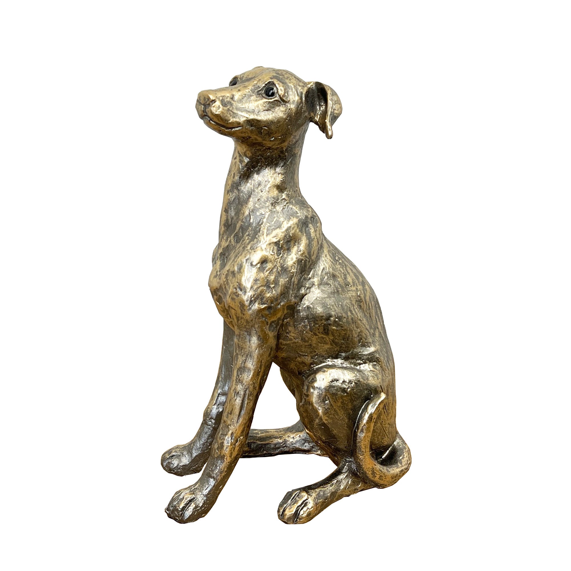 28cm Large Bronze Dog Ornament - Resin