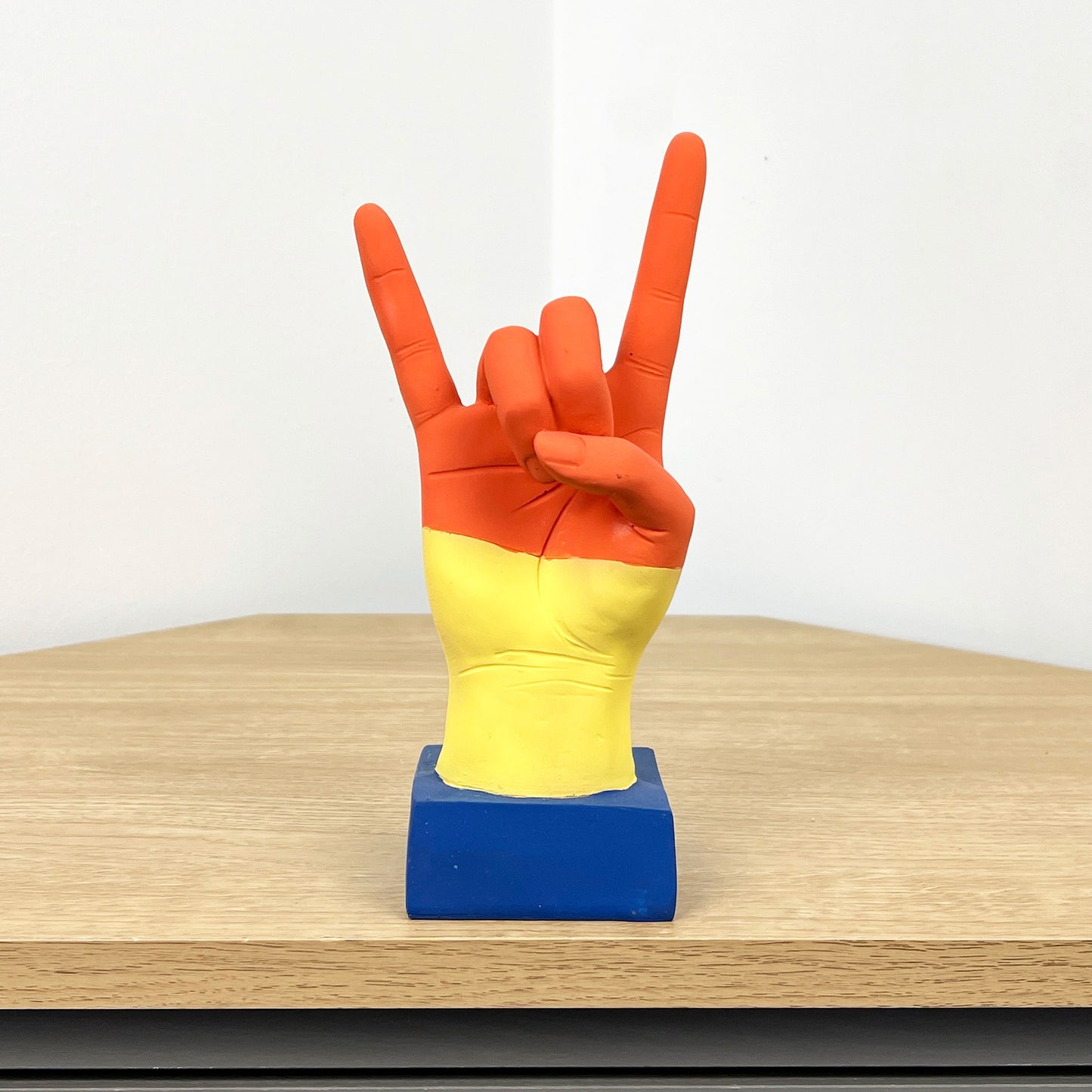 21cm Rock & Roll Hand Sign Ornament - Resin