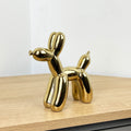 Small Gold Balloon Dog Ornament - Ceramic
