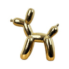 Small Gold Balloon Dog Ornament - Ceramic