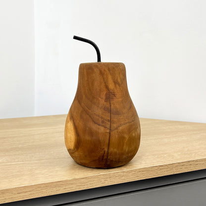 Wooden Pear Ornament