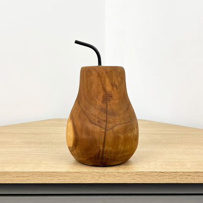 Wooden Pear Ornament