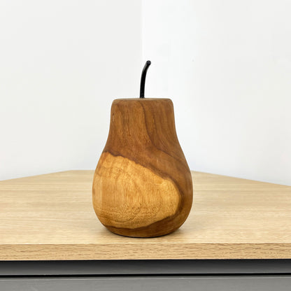 Wooden Pear Ornament