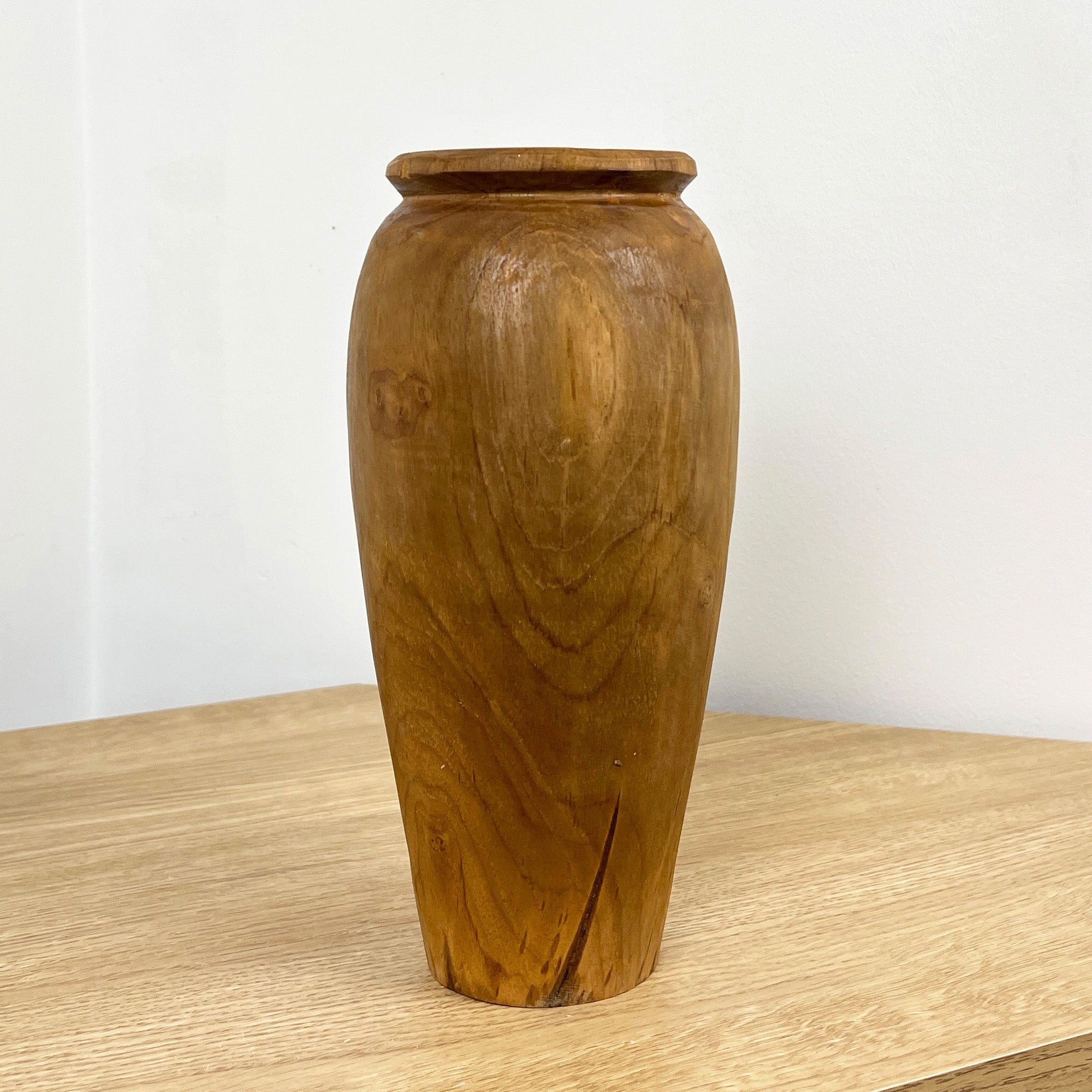 Handmade Wooden Vase 25cm Tall