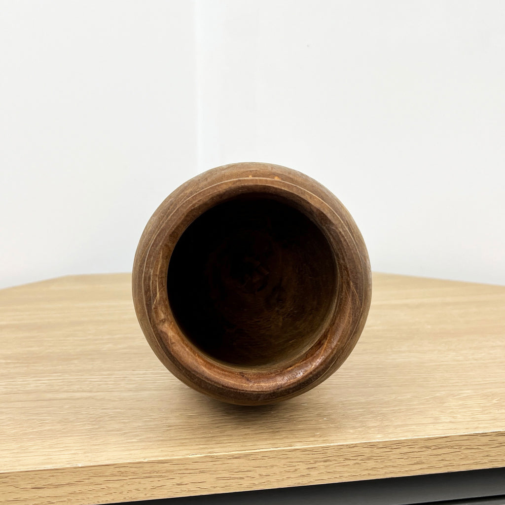 Handmade Wooden Vase 25cm Tall