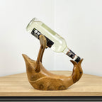Duck Wine Bottle Holder - Wooden