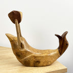 Handmade Wooden Duck Wine Bottle Holder