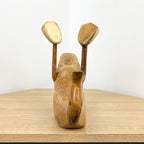 Duck Wine Bottle Holder - Wooden