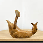 Duck Wine Bottle Holder - Wooden