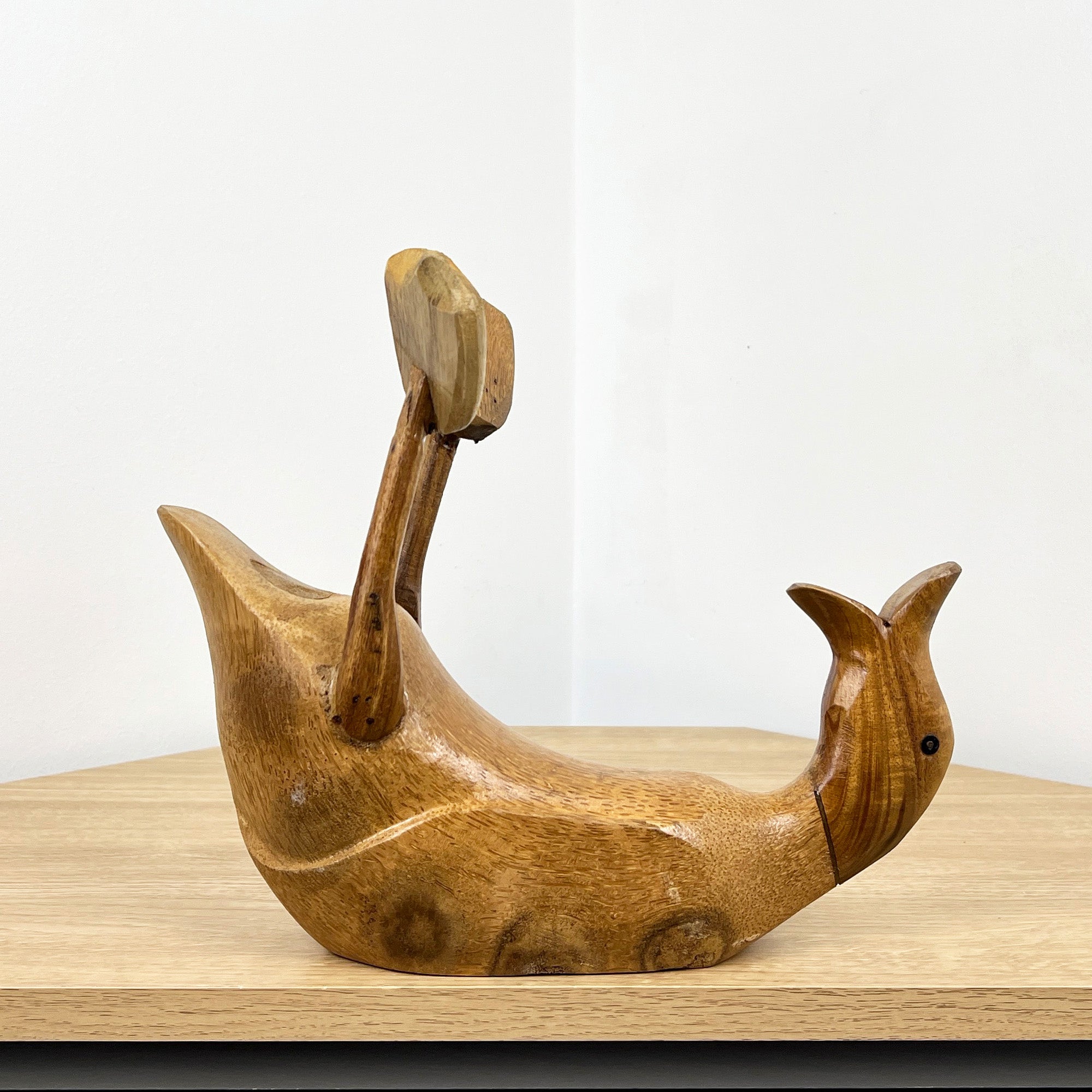 Duck Wine Bottle Holder - Wooden