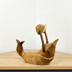 Duck Wine Bottle Holder - Wooden