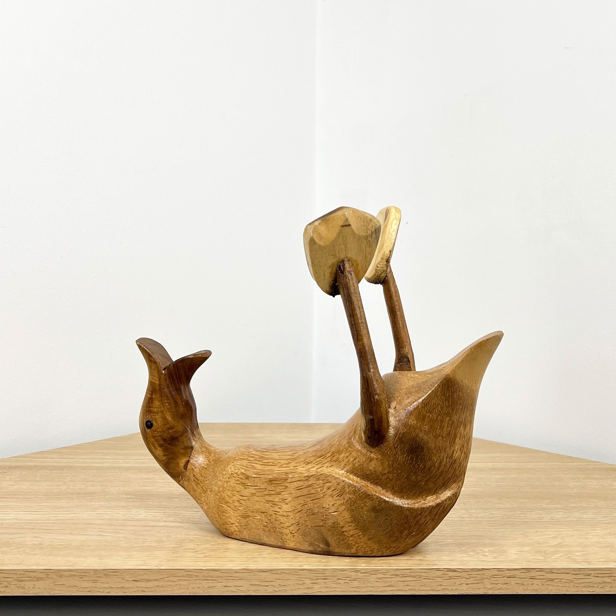 Duck Wine Bottle Holder - Wooden