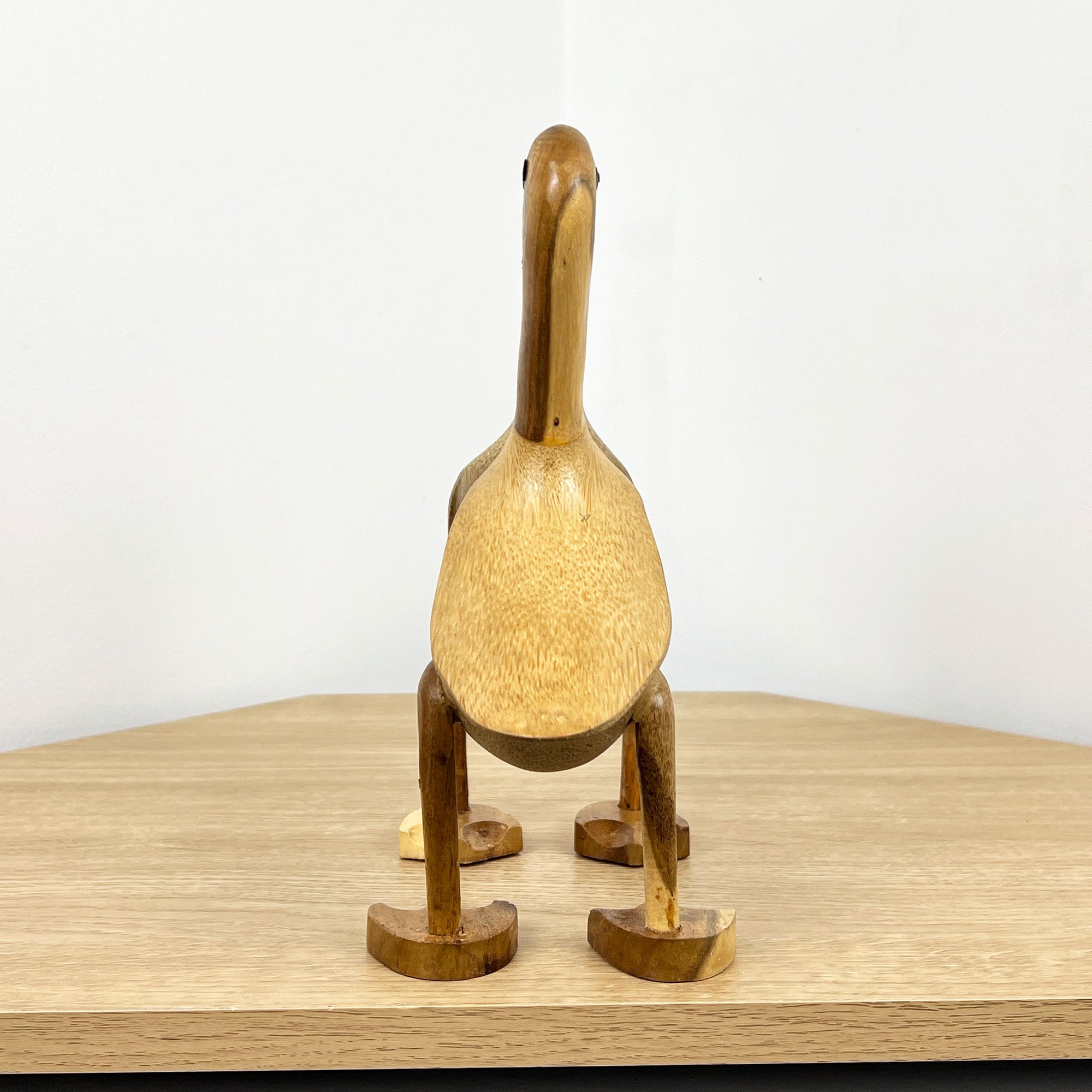 26cm Kissing Ducks Ornament - Wood