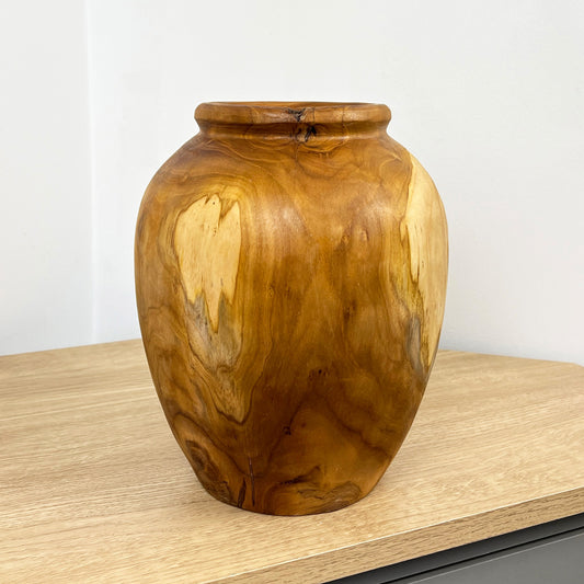 Handmade Wooden Vase - Large 24.5cm Tall