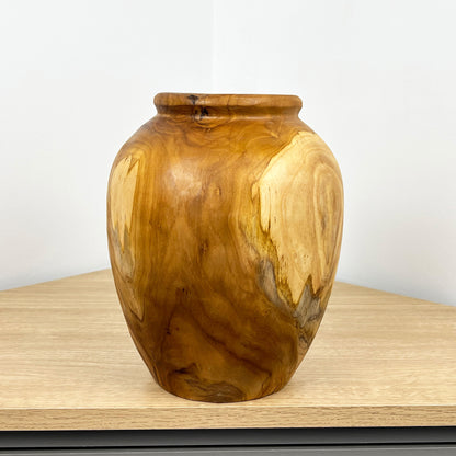 Handmade Wooden Vase - Large 24.5cm Tall