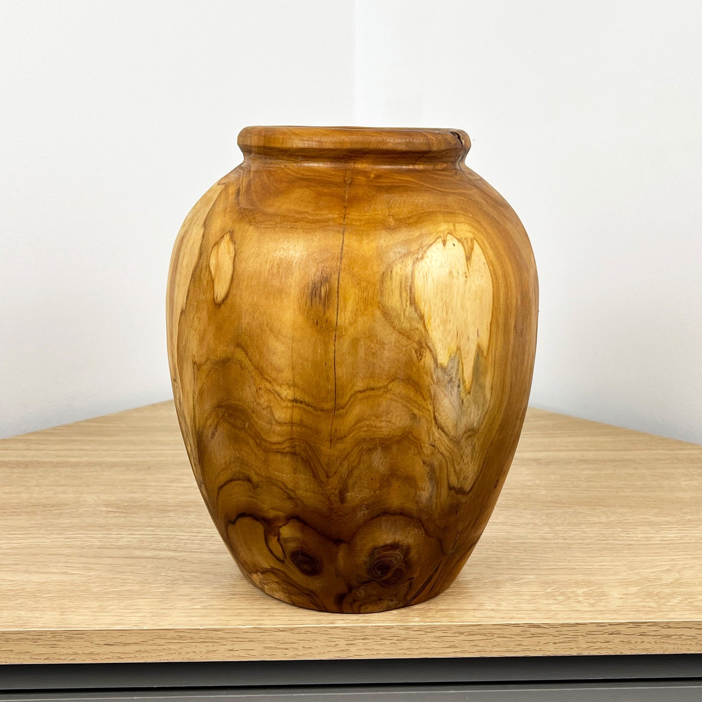 Handmade Wooden Vase - Large 24.5cm Tall