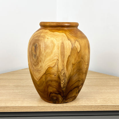 Handmade Wooden Vase - Large 24.5cm Tall