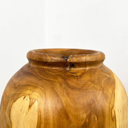 Handmade Wooden Vase - Large 24.5cm Tall