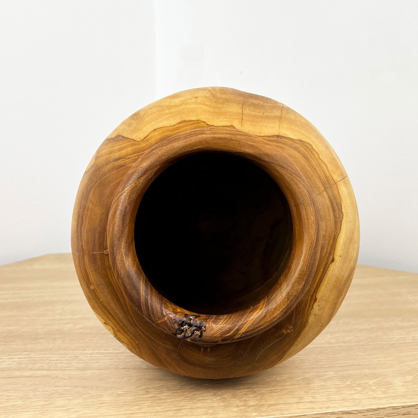 Handmade Wooden Vase - Large 24.5cm Tall