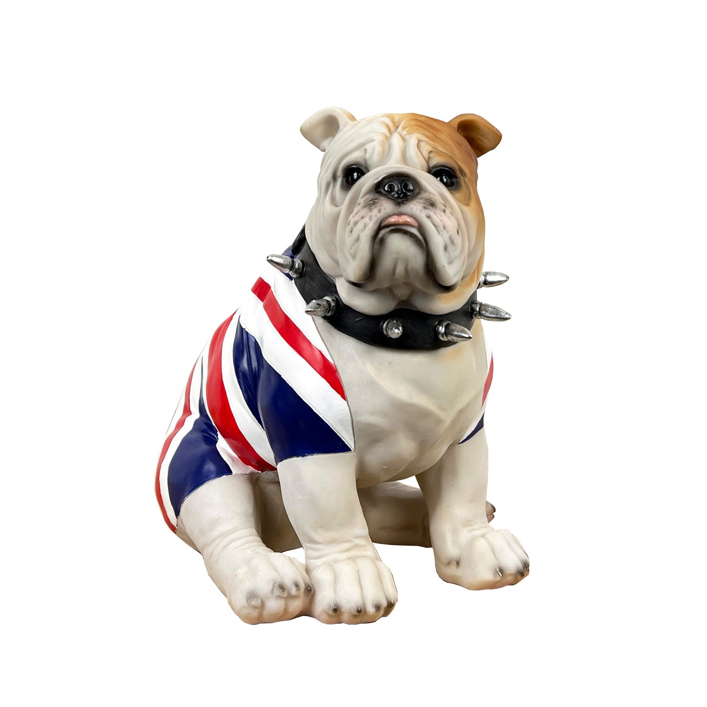 22cm Union Jack Sitting British Bulldog Ornament