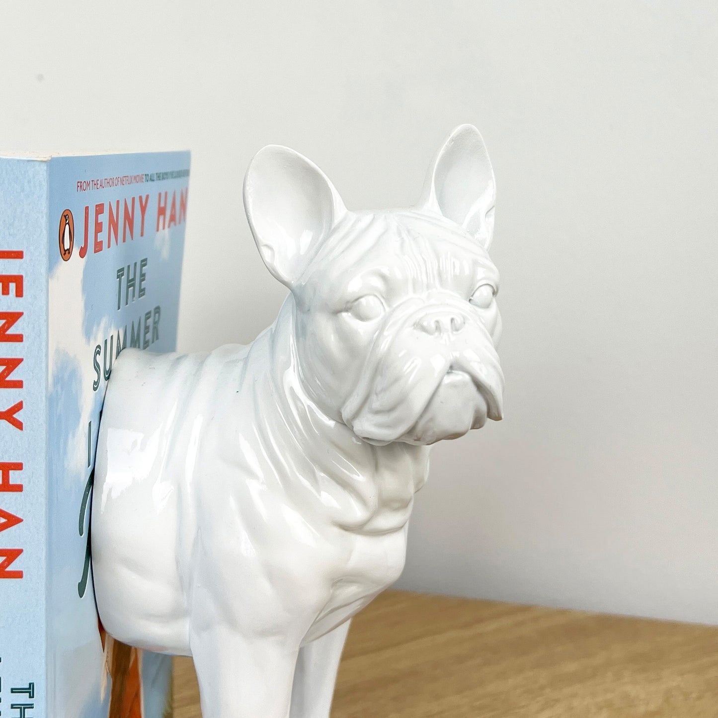 White French Bulldog Bookends - Resin