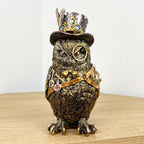 23.5cm Steampunk Owl Ornament - Resin