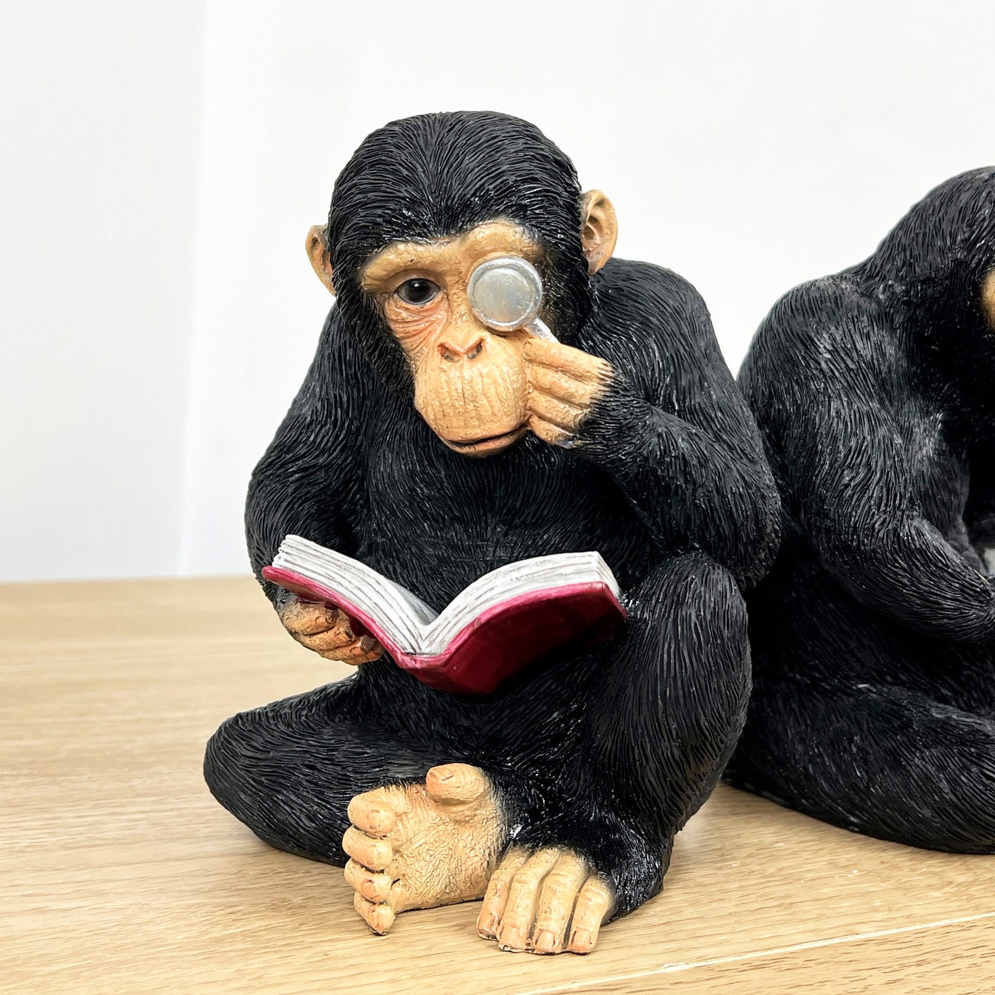 Pair of Monkey Bookends - Resin