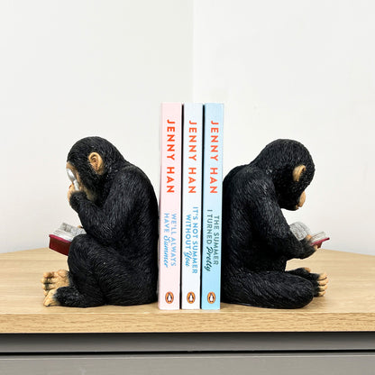 Pair of Monkey Bookends - Resin