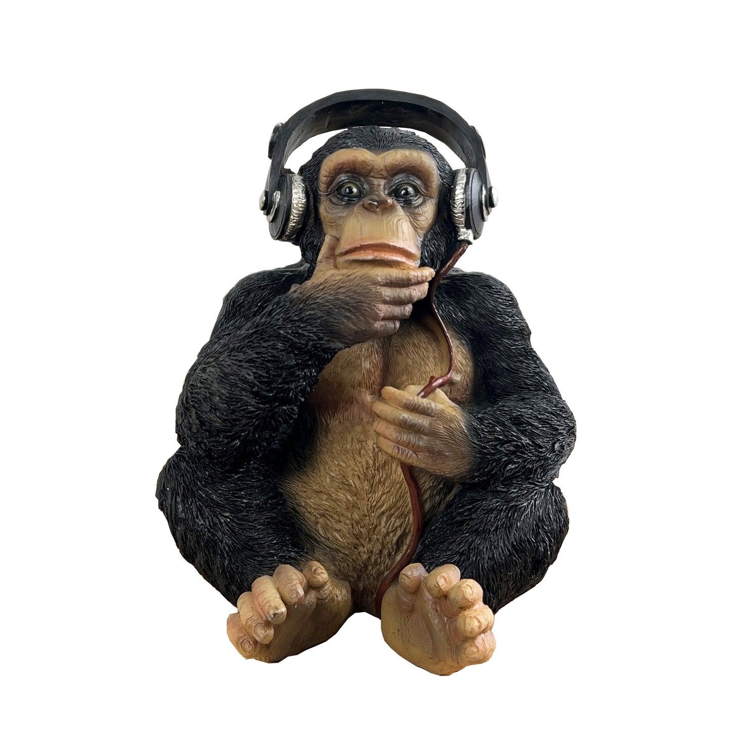 Monkey wearing Headphones Ornament