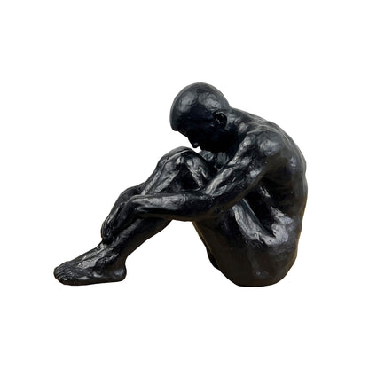 Abstract Sitting Man Ornament