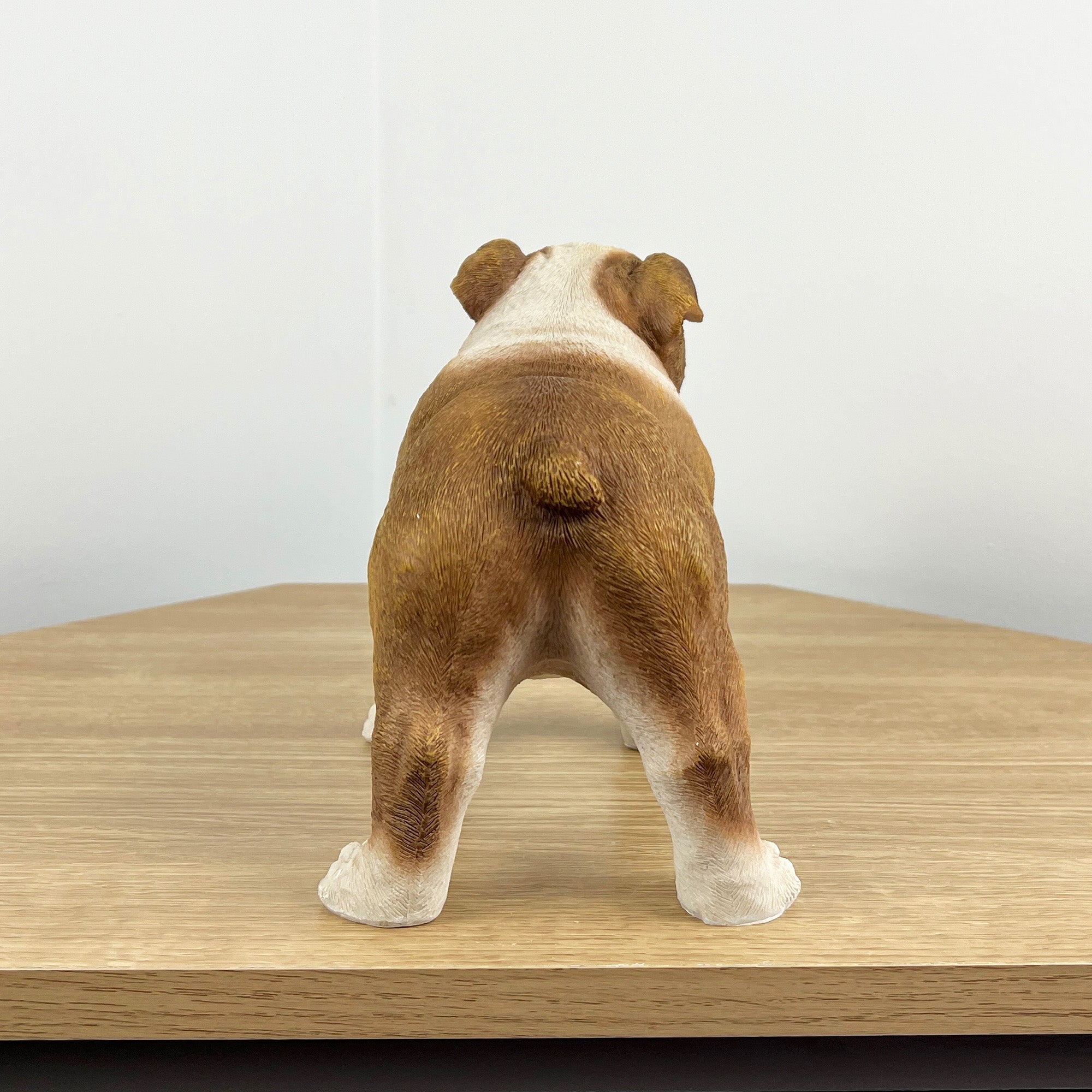 Brown & White Bulldog Ornament - Resin