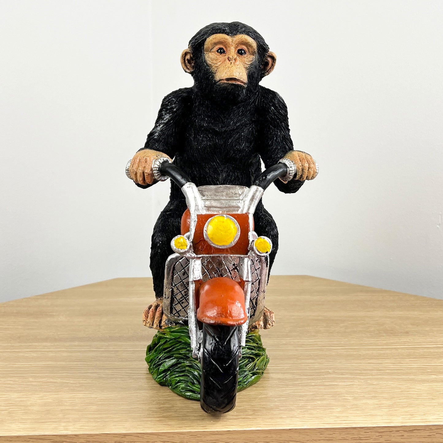 Large Monkey on Motorbike Ornament - Resin