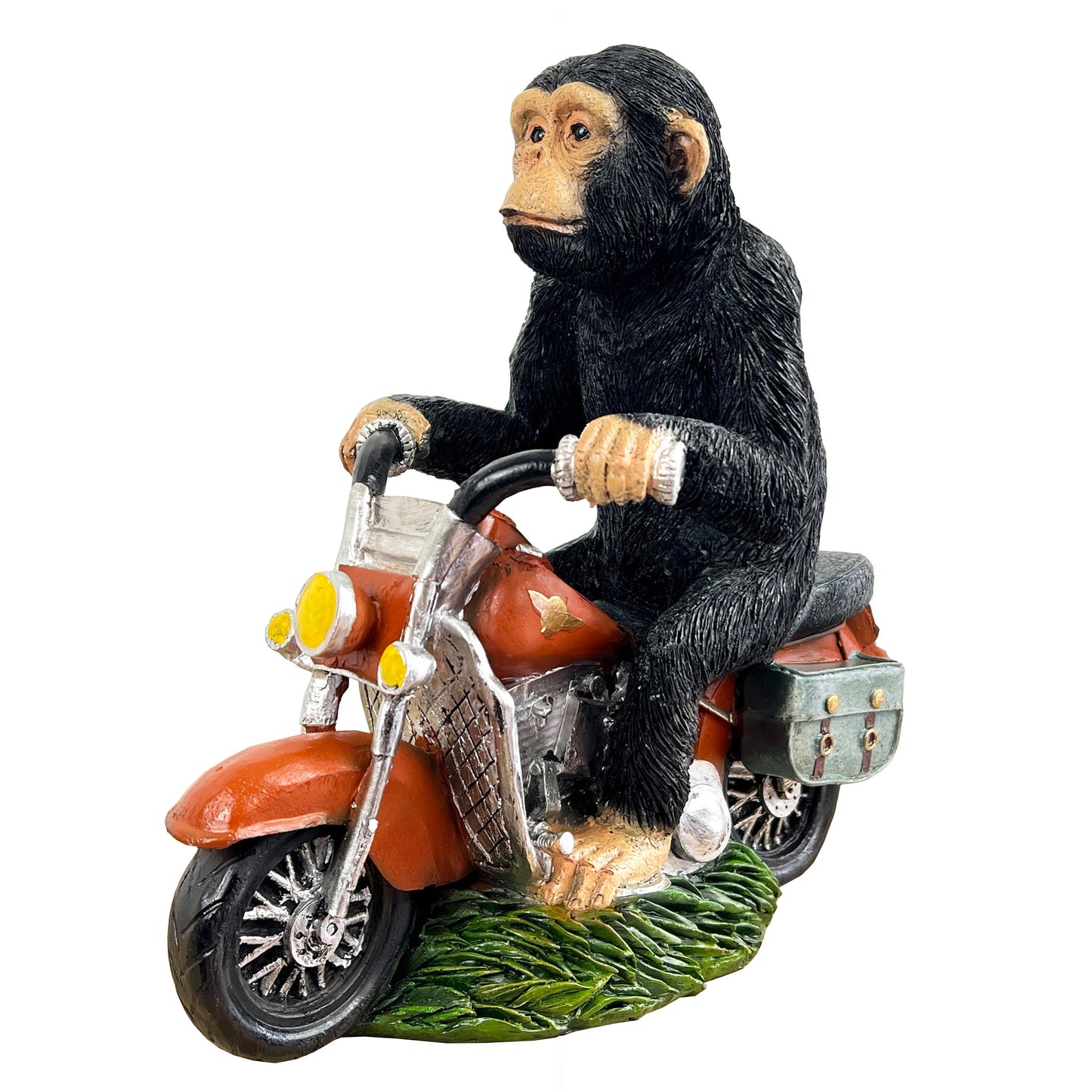 Large Monkey on Motorbike Ornament - Resin