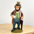 28cm English Gentlemen Monkey Ornament - Resin