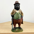 28cm Country Gentlemen Gorilla Ornament - Resin