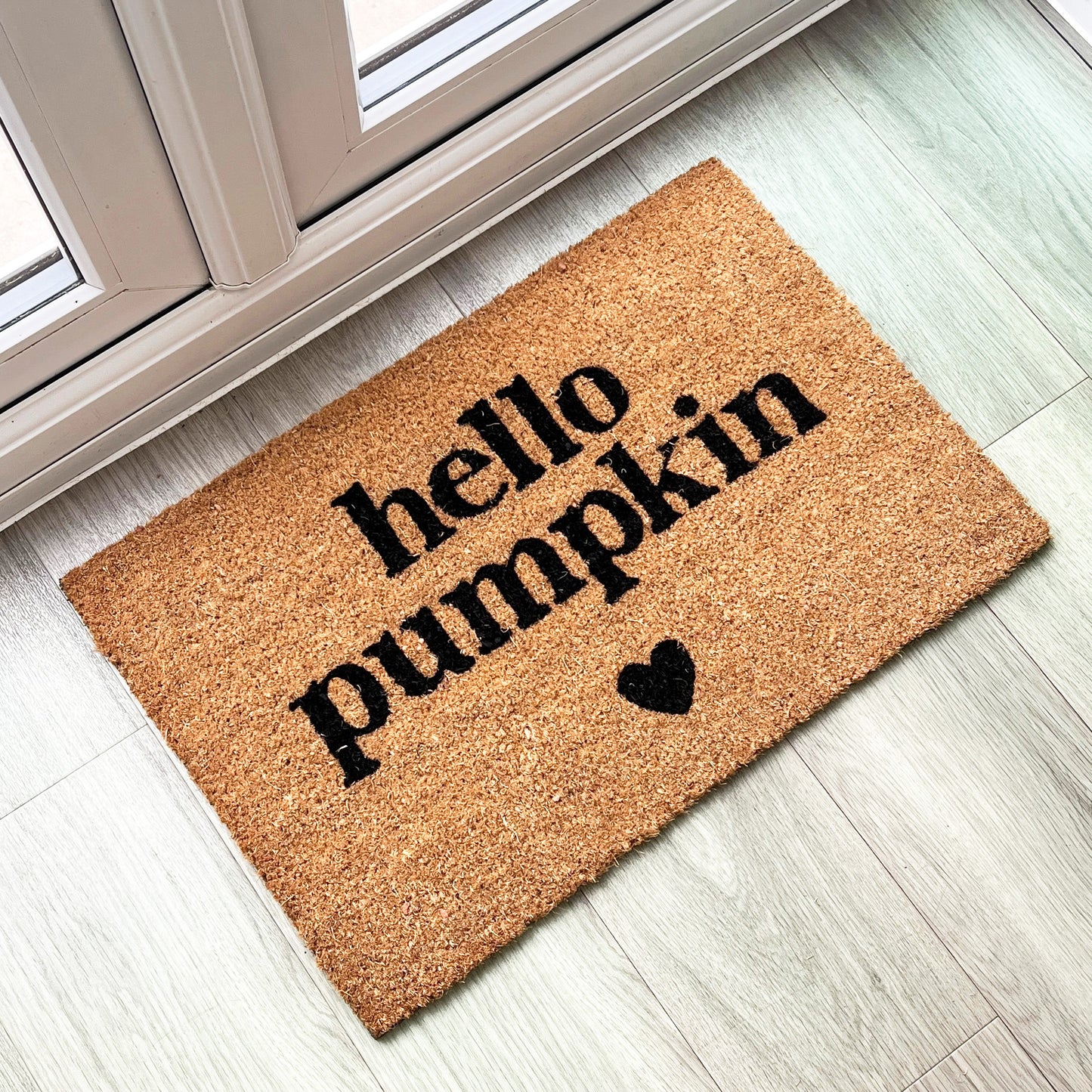 'Hello Pumpkin' Halloween Coir Doormat - 60 x 40cm