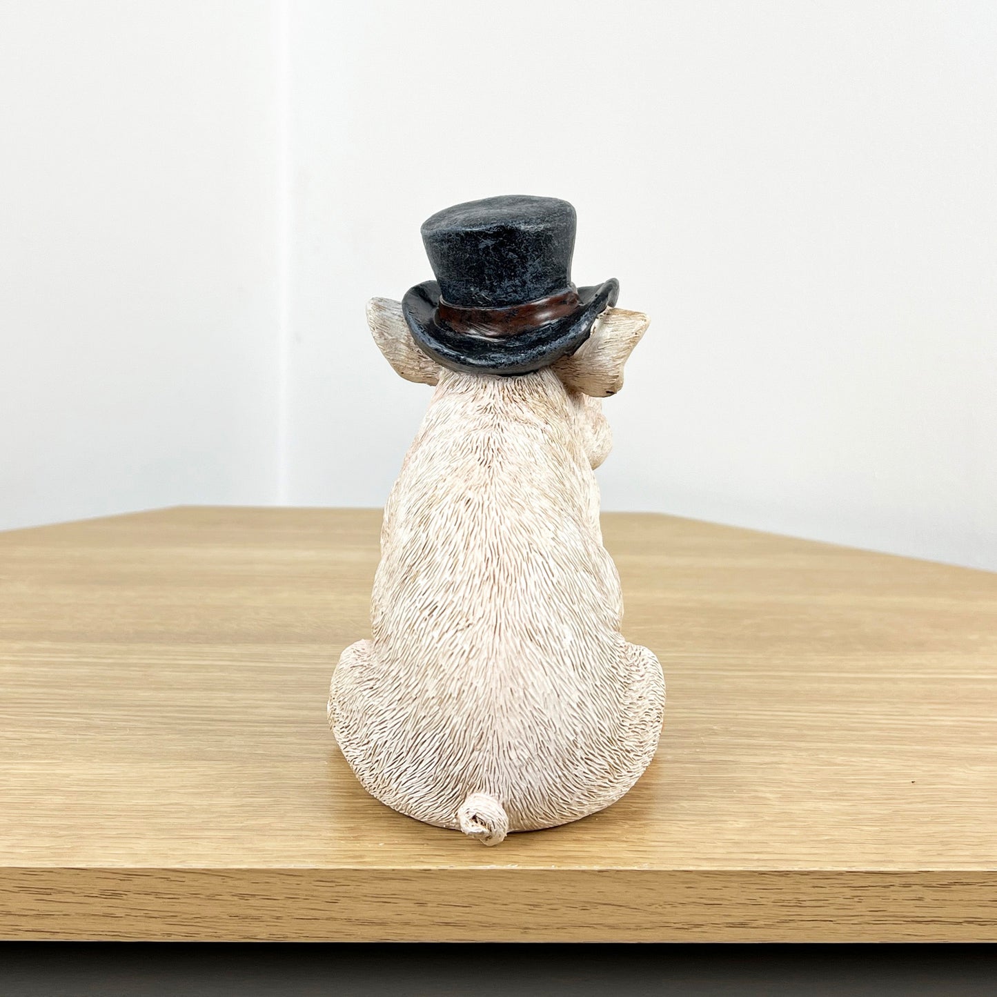 16cm Top Hat Pig Ornament - Resin