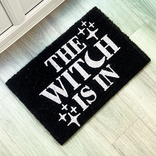 'The Witch Is In' ✨ Coir Doormat - 60 x 40cm