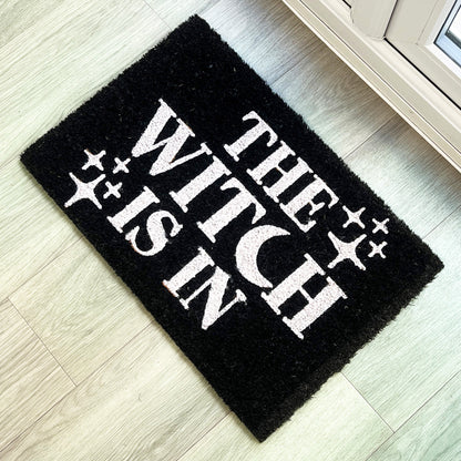 'The Witch Is In' ✨ Coir Doormat - 60 x 40cm