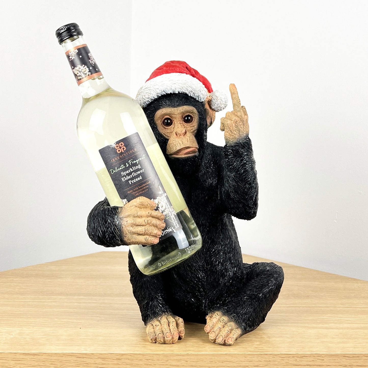 Christmas Middle Finger Monkey Wine Bottle Holder