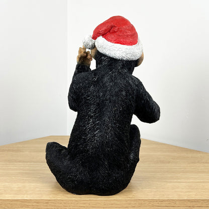 Christmas Middle Finger Monkey Wine Bottle Holder