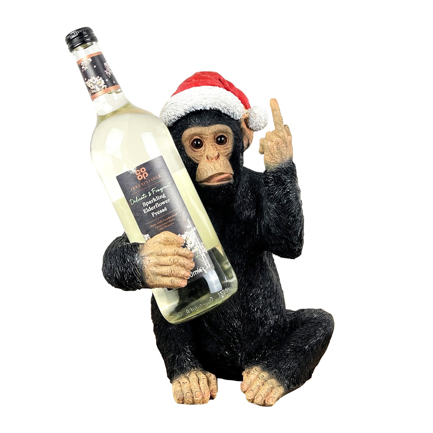 Christmas Middle Finger Monkey Wine Bottle Holder