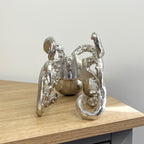 Metal Octopus Wine Bottle Holder - Silver