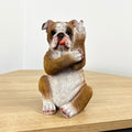 Middle Finger English Bulldog Ornament – Resin