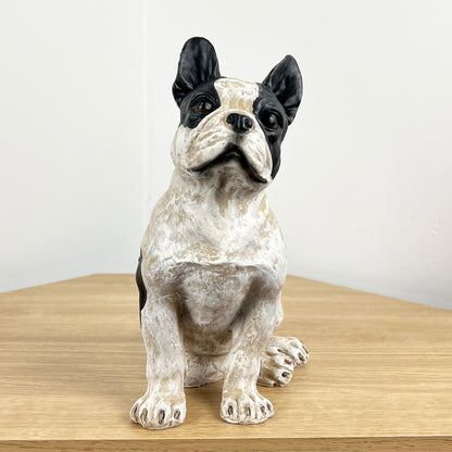 27cm Sitting French Bulldog Ornament – Resin